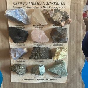 Native American Minerals Display - Multicolor Mineral Specimen Collection